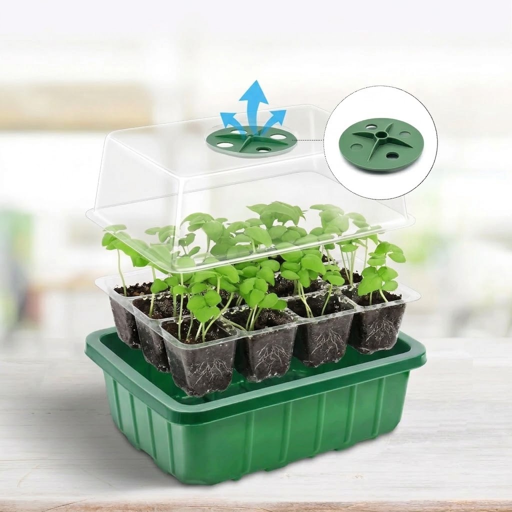 Humidity Dome Kit - Kits de dômes d'humidification réglables, plateaux