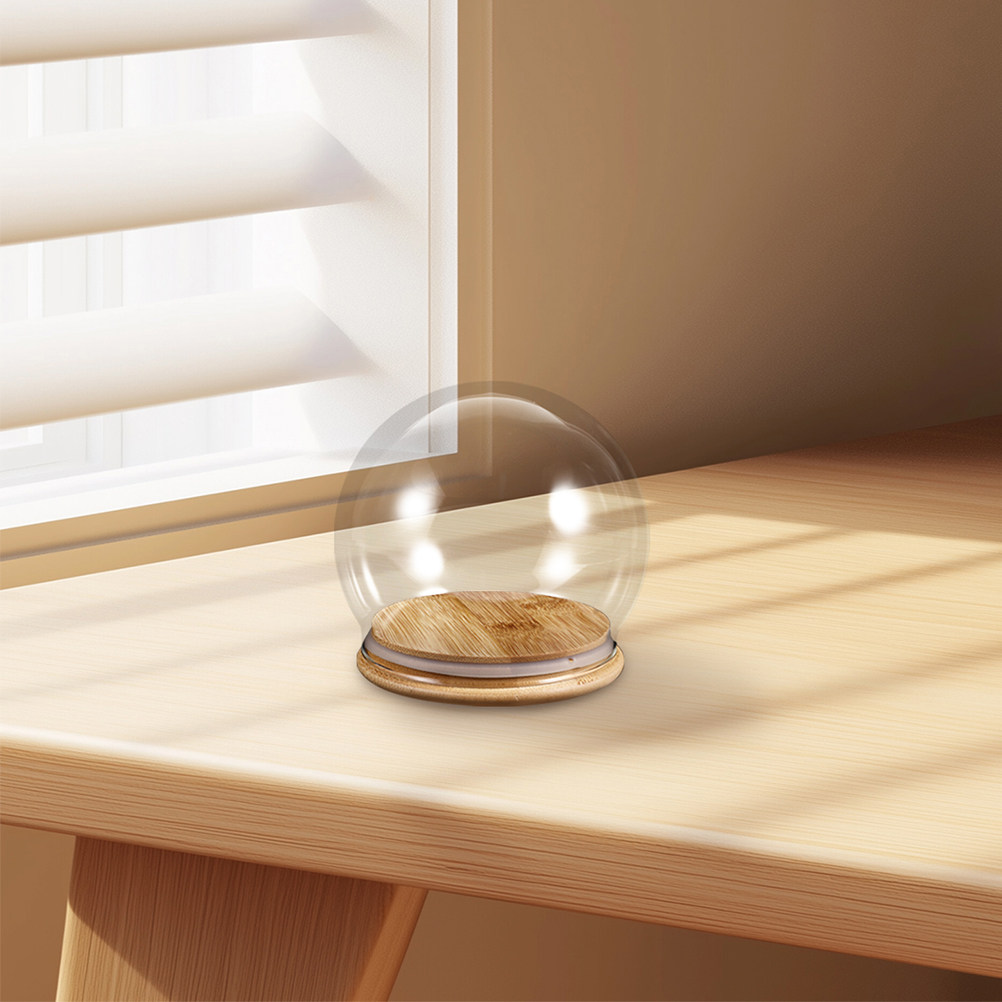 Lot de 2 cloches en verre tran - Plastic Dome Clear avis et prix